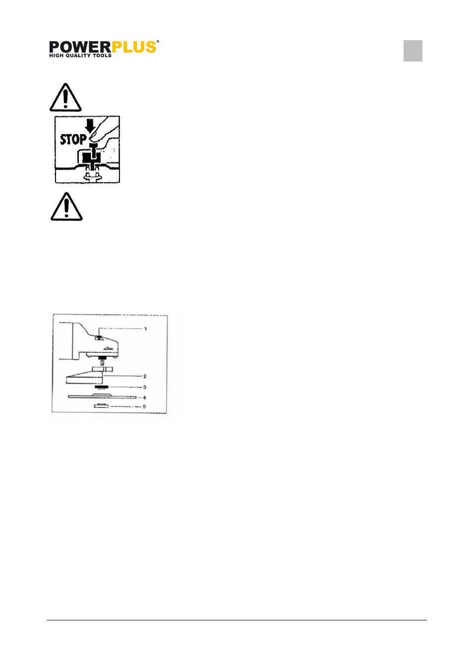 Powx066 | Powerplus POWX066 ANGLE GRINDER 2400W Ø230MM EN User Manual | Page 7 / 11