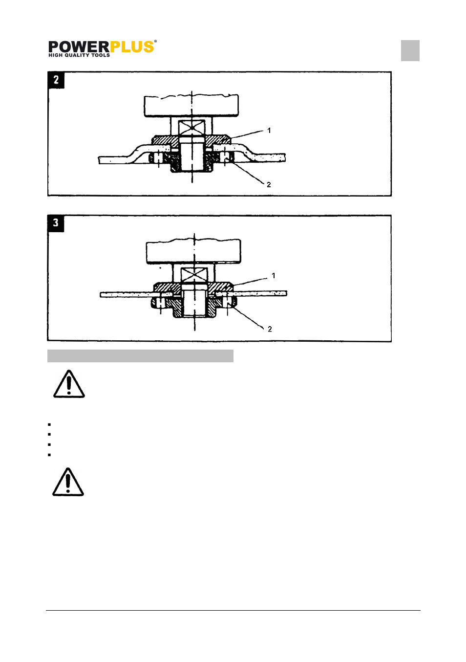 Powerplus POWX067 ANGLE GRINDER 2450W 230MM EN User Manual | Page 11 / 13