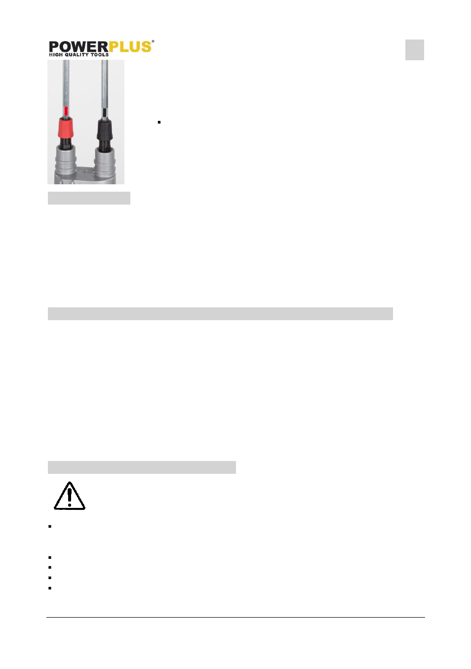 Operation, Switching on and off, Continuous operation | Motor electronics / operating motor electronics, Starting current limiting, Mechanical speed regulator operation instruction, Electronic speed regulator operation instruction, Cleaning and maintenance | Powerplus POWX088 DOUBLE MIXER 1600W EN User Manual | Page 6 / 9