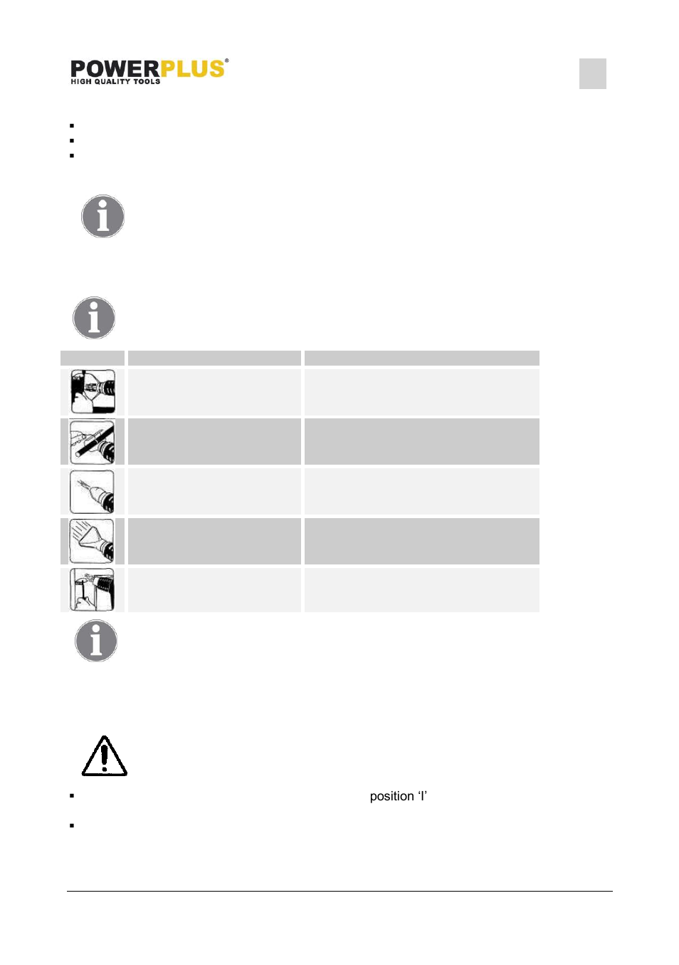 Stationary use (fig. b), Mounting the correct accessory, Cooling down | Powx1020 | Powerplus POWX1020 HEAT GUN 2000W EN User Manual | Page 7 / 9