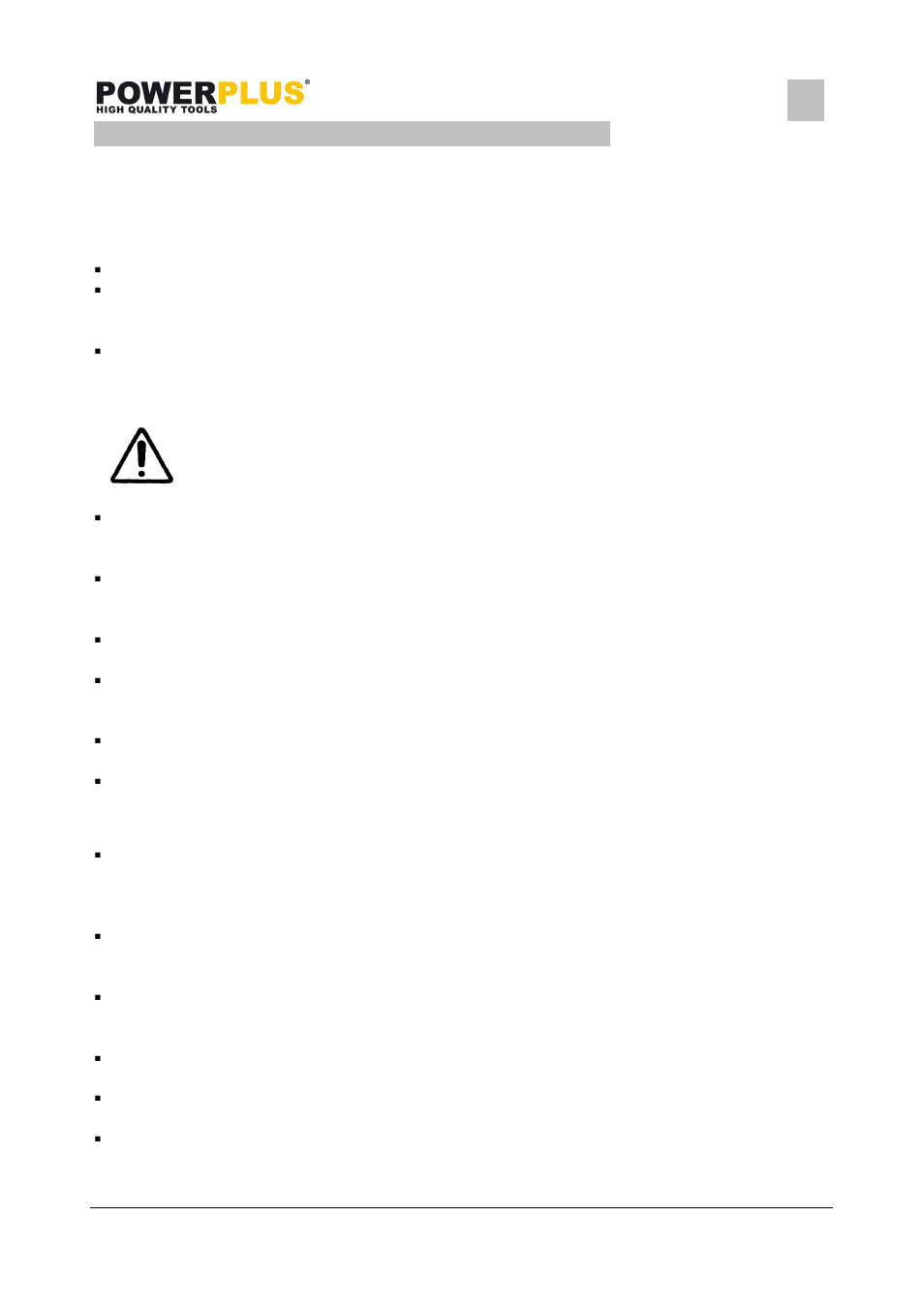 Powx119, 4 general power tool safety warnings | Powerplus POWX119 DRILL /IMPACT DRILL 2100W EN User Manual | Page 3 / 13