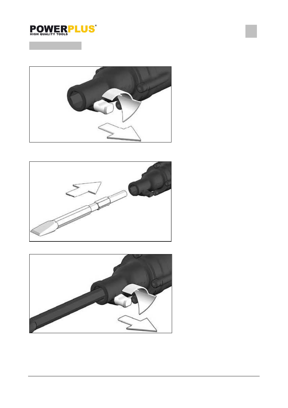 Powerplus POWX119 DRILL /IMPACT DRILL 2100W EN User Manual | Page 5 / 13
