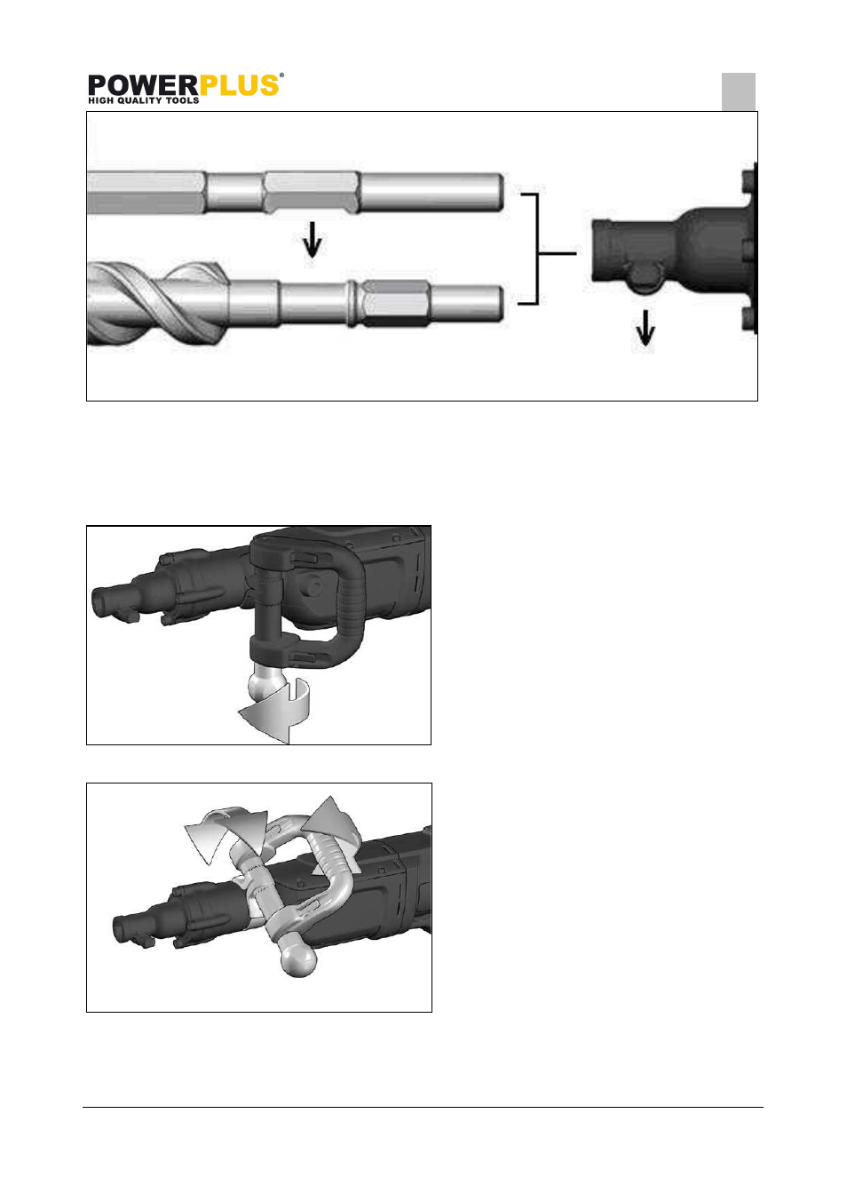 Powerplus POWX119 DRILL /IMPACT DRILL 2100W EN User Manual | Page 6 / 13