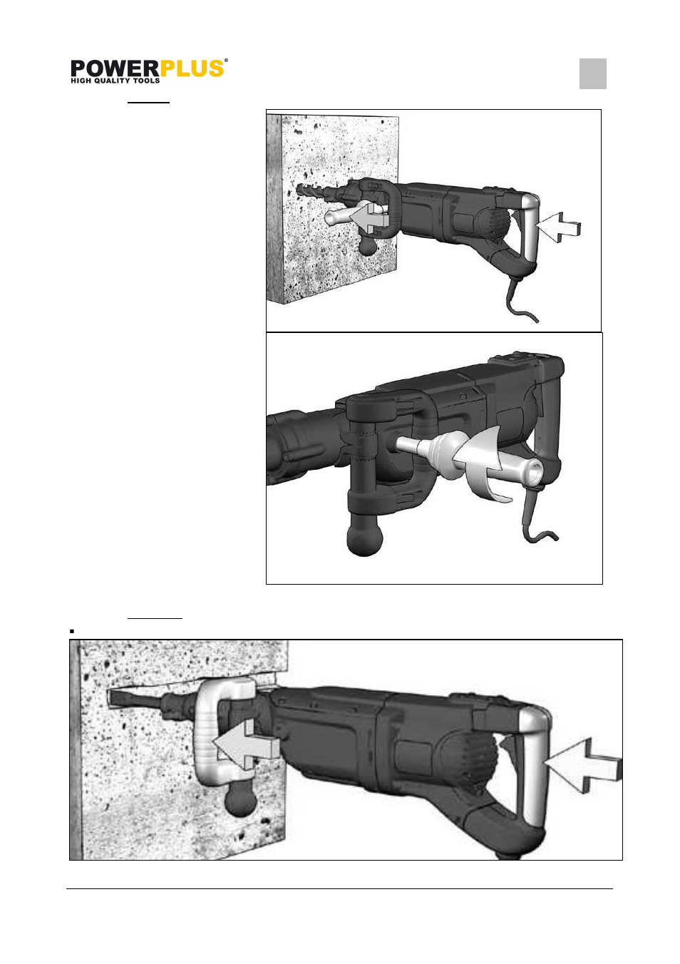 Powerplus POWX119 DRILL /IMPACT DRILL 2100W EN User Manual | Page 7 / 13