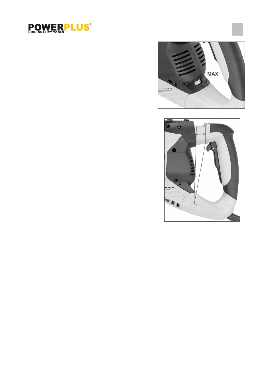 Powerplus POWX119 DRILL /IMPACT DRILL 2100W EN User Manual | Page 9 / 13