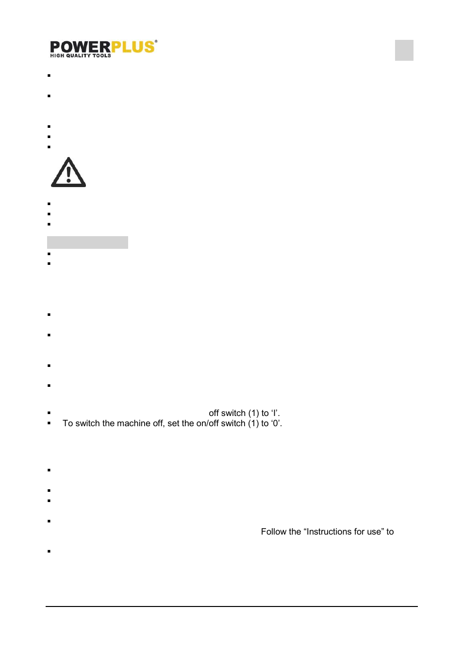 Adjusting the speed (fig. 14), Operation, Switching on and off (fig. a) | Using the laser (fig. 12) | Powerplus POWX154 B ENCH DRILL 500W EN User Manual | Page 8 / 11