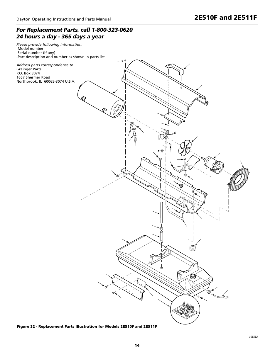 Dayton portable oil-fired heaters | Dayton 5S1792 User Manual | Page 14 / 24