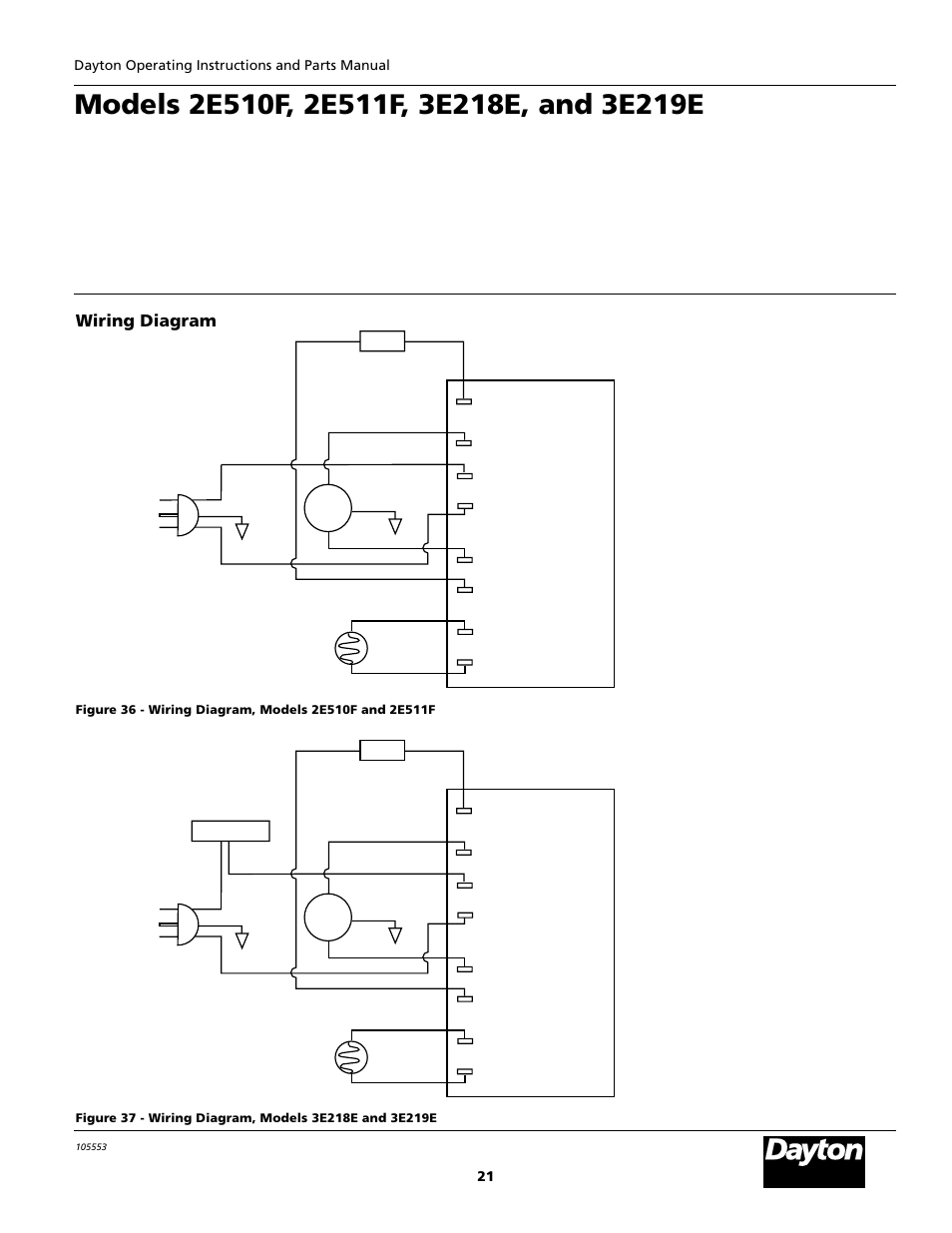 Wiring diagram, Ignition control | Dayton 5S1792 User Manual | Page 21 / 24