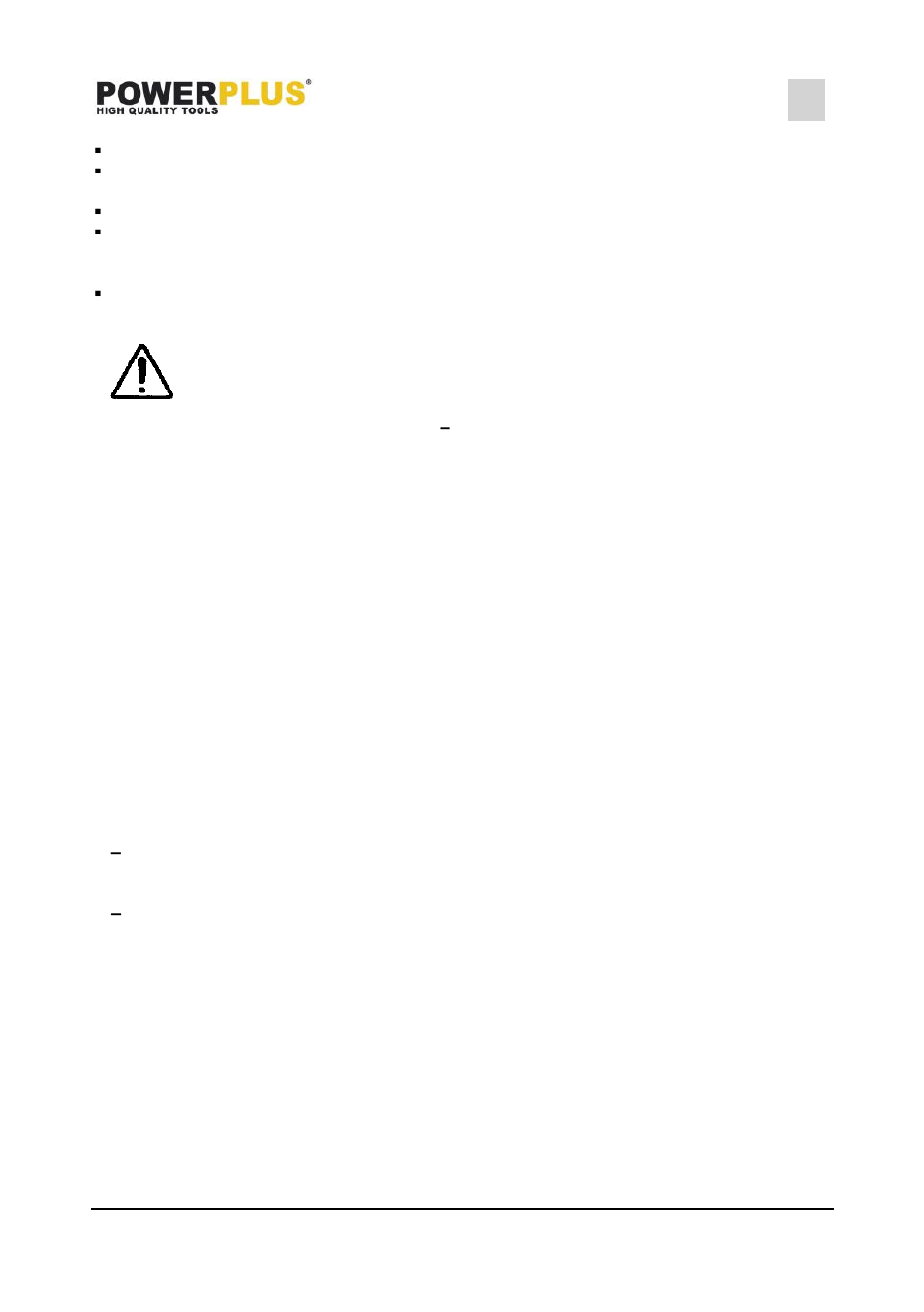 Placement of the appliance, Installations of the parallel guide, Jointer protector (fig d) | Adjustment of cutting depth, Replacing and adjusting the cutting edges (fig h ), Powx204 | Powerplus POWX204 PLANER 1500W 204MM EN User Manual | Page 7 / 13