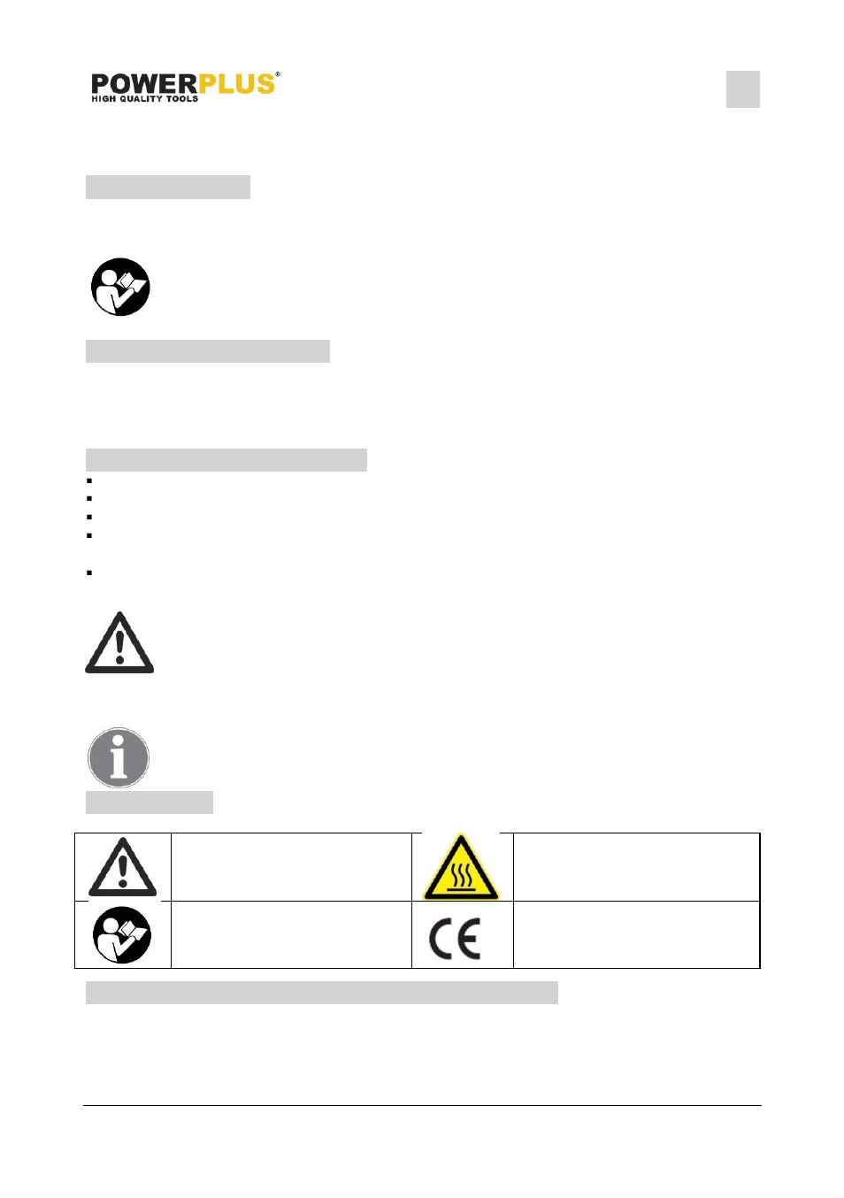 Application, Description (fig. a), Package content list | Symbols, General power tool safety warnings | Powerplus POWX340 WALLPAPER STRIPPER 2200W EN User Manual | Page 2 / 7