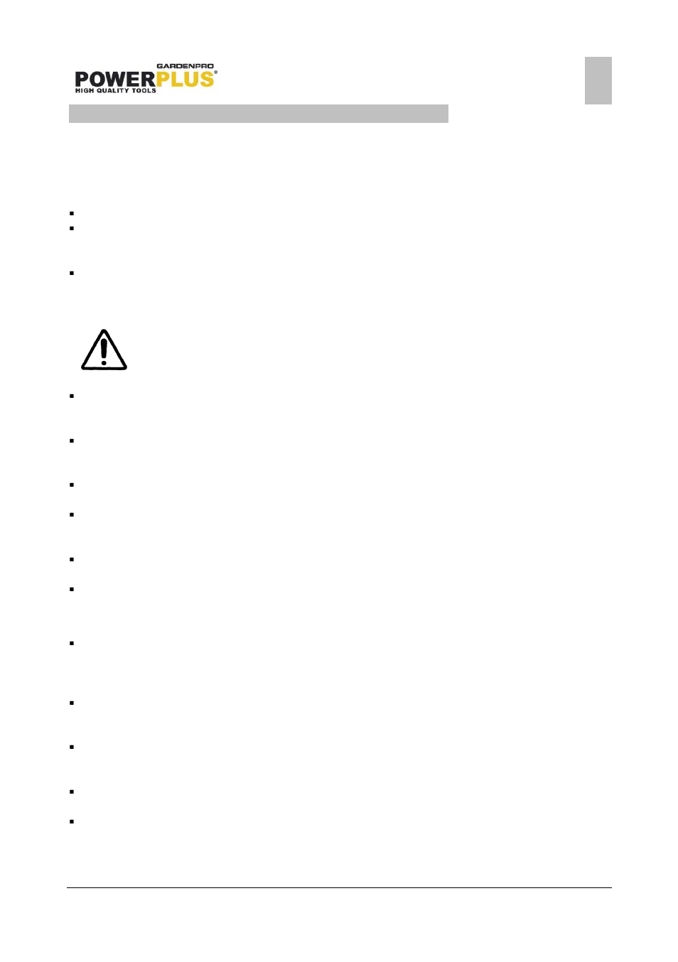 General power tool safety warnings, Work area, Electrical safety | Personal safety | Powerplus POWXG2032 GRASS/HEDGE SHEAR 7.2V LI-ION EN User Manual | Page 4 / 12