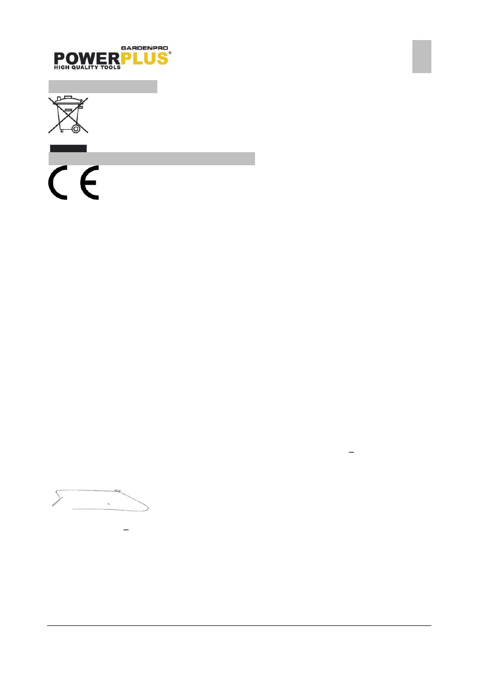 Environment, Declaration of conformity | Powerplus POWXG3005 GRASS TRIMMER 550W 330MM EN User Manual | Page 10 / 10