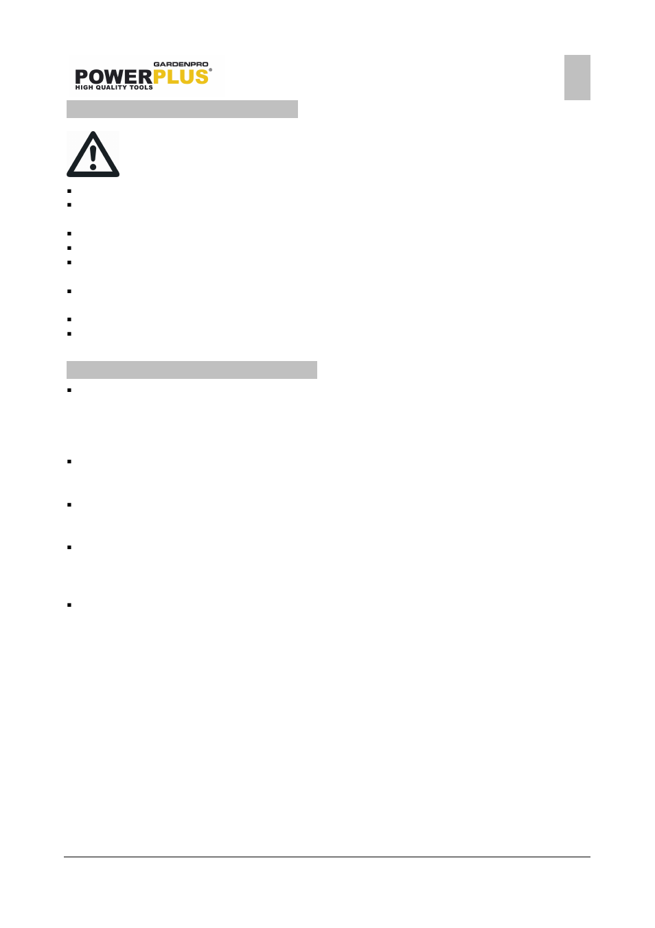 Powerplus POWXG3023 BRUSH CUTTER 51,7CC EN User Manual | Page 5 / 15