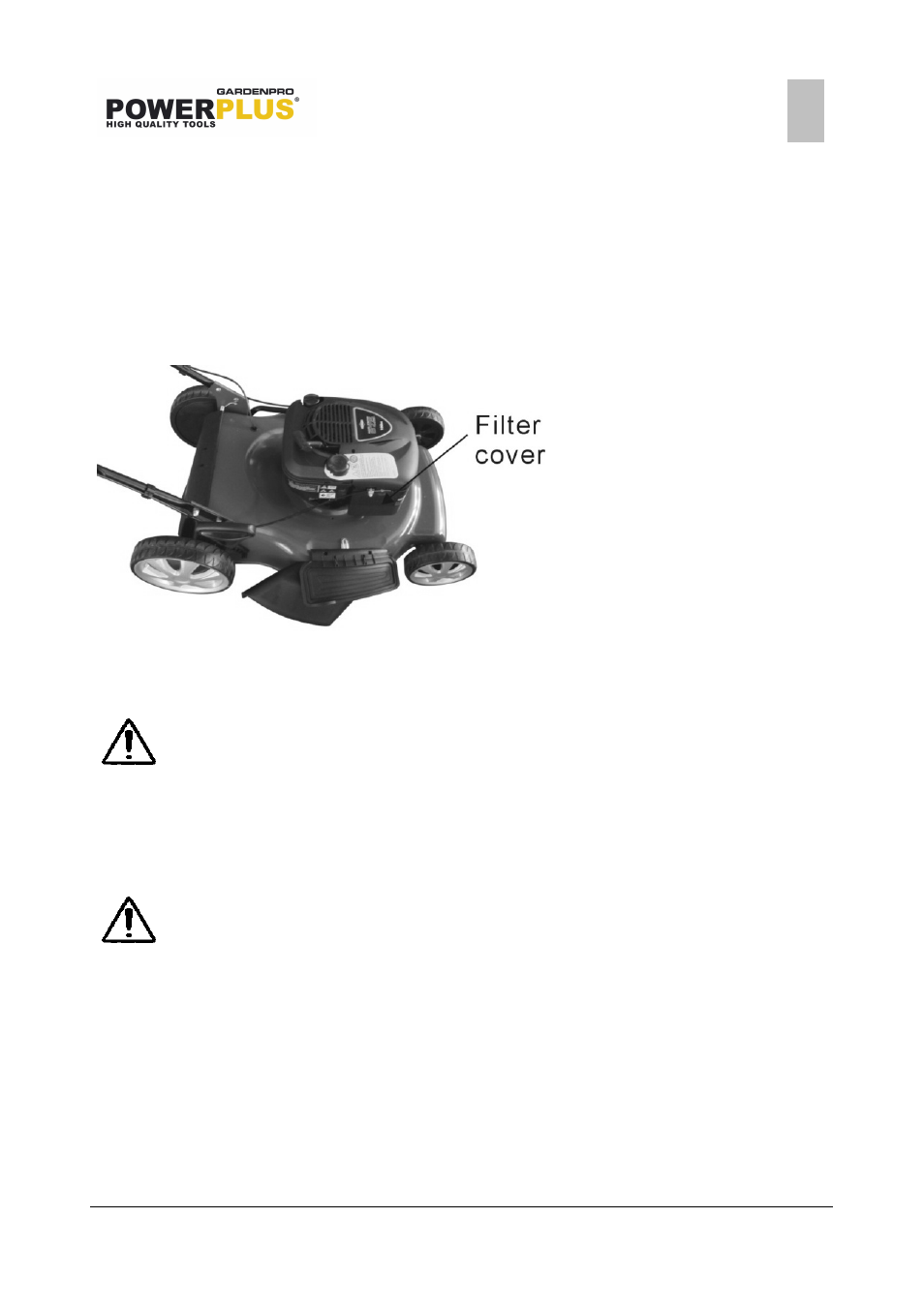 Powxg6007 | Powerplus POWXG6007 LAWNMOWER 190CC 510MM EN User Manual | Page 10 / 14