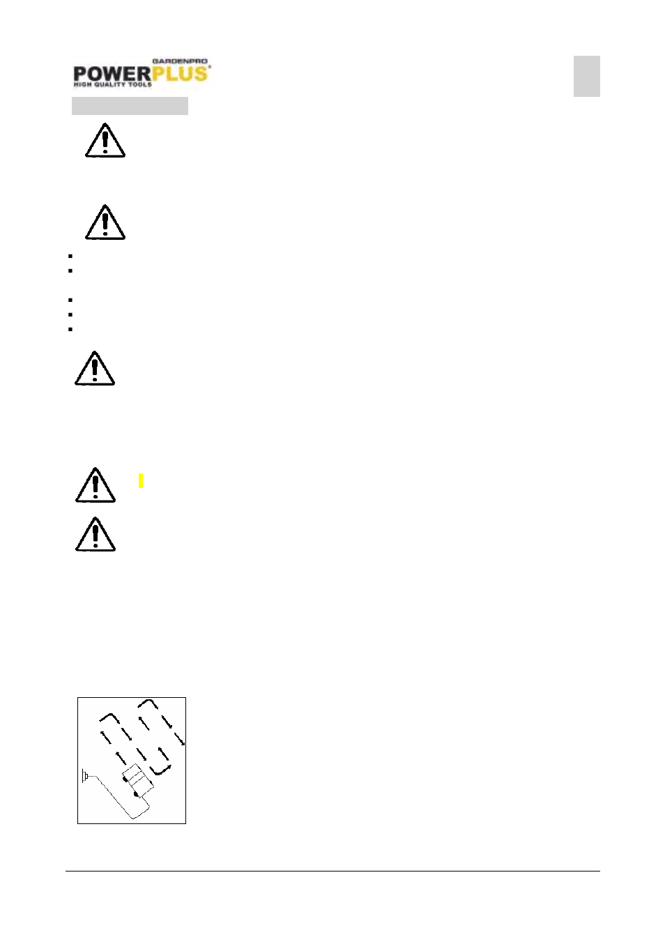 Operation, Starting/stopping your lawnmower, Adjusting the cutting height | Mowing / cutting the grass | Powerplus POWXG6107T LAWNMOWER 1600W 420MM +GRASS TRIMMER EN User Manual | Page 9 / 13