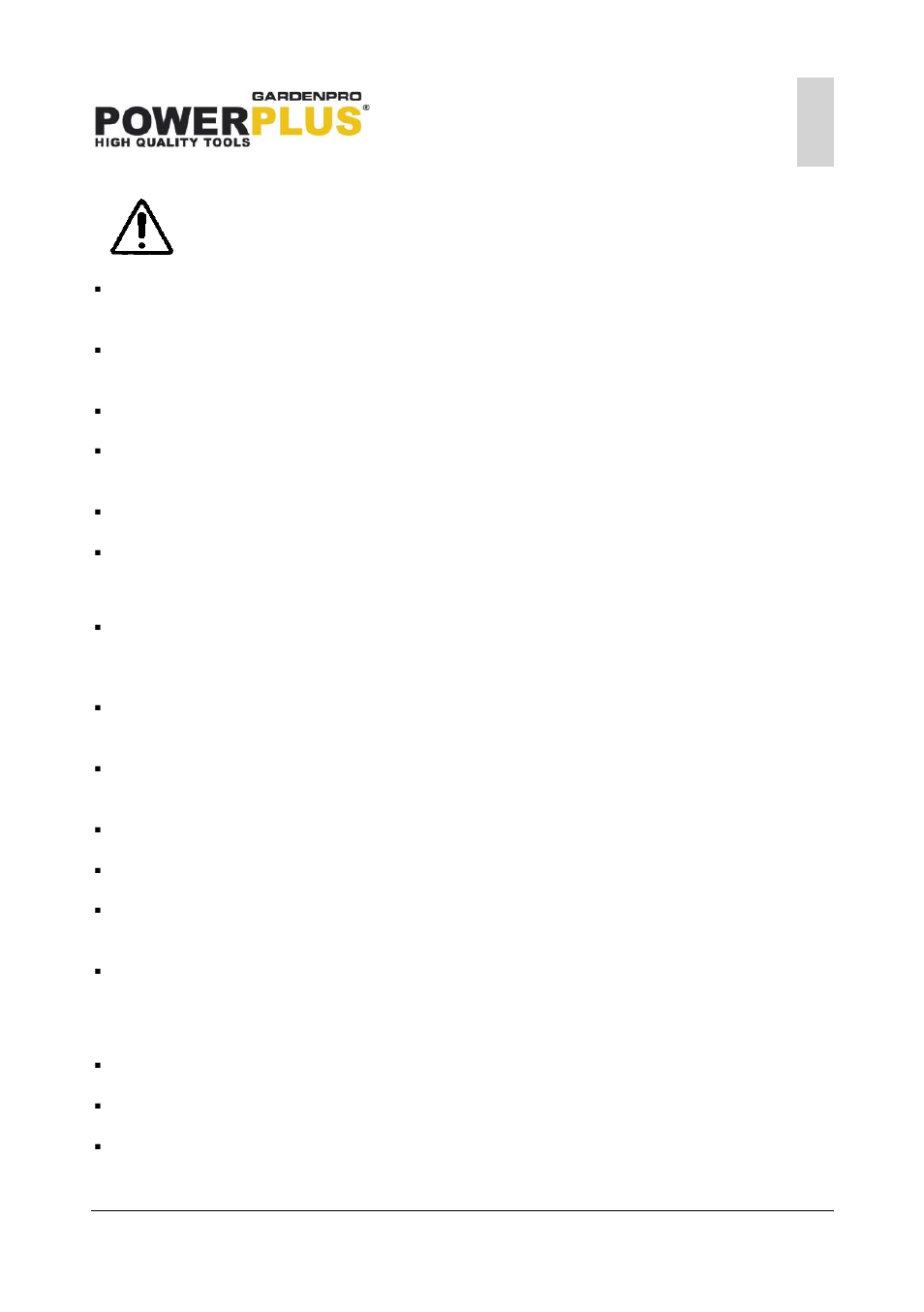 Electrical safety, Personal safety, Power tool use and care | Powxg6490 | Powerplus POWXG6490 LOG SPLITTER 1500W 520MM EN User Manual | Page 4 / 11