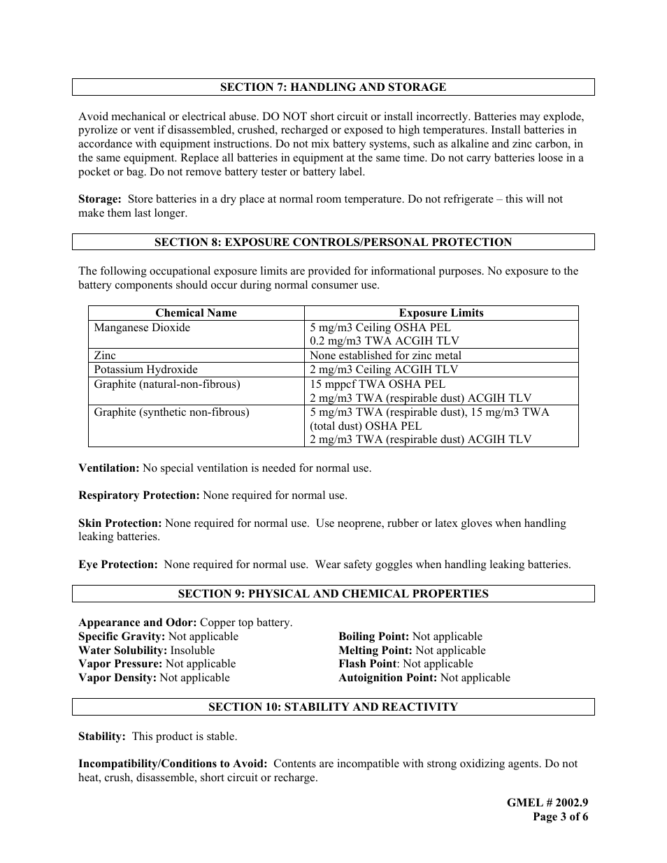 Duracell MN 1400 User Manual | Page 3 / 6