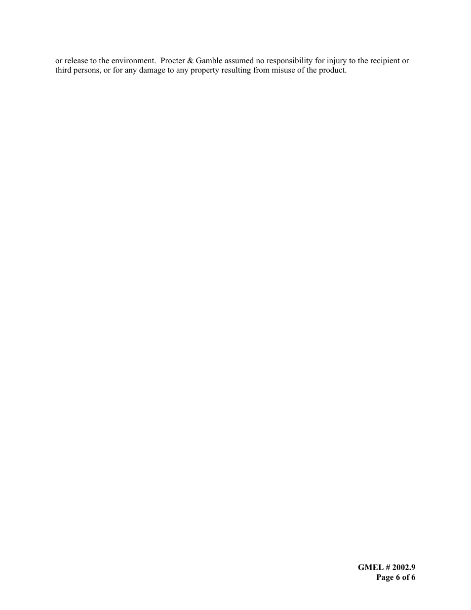 Duracell MN 1400 User Manual | Page 6 / 6