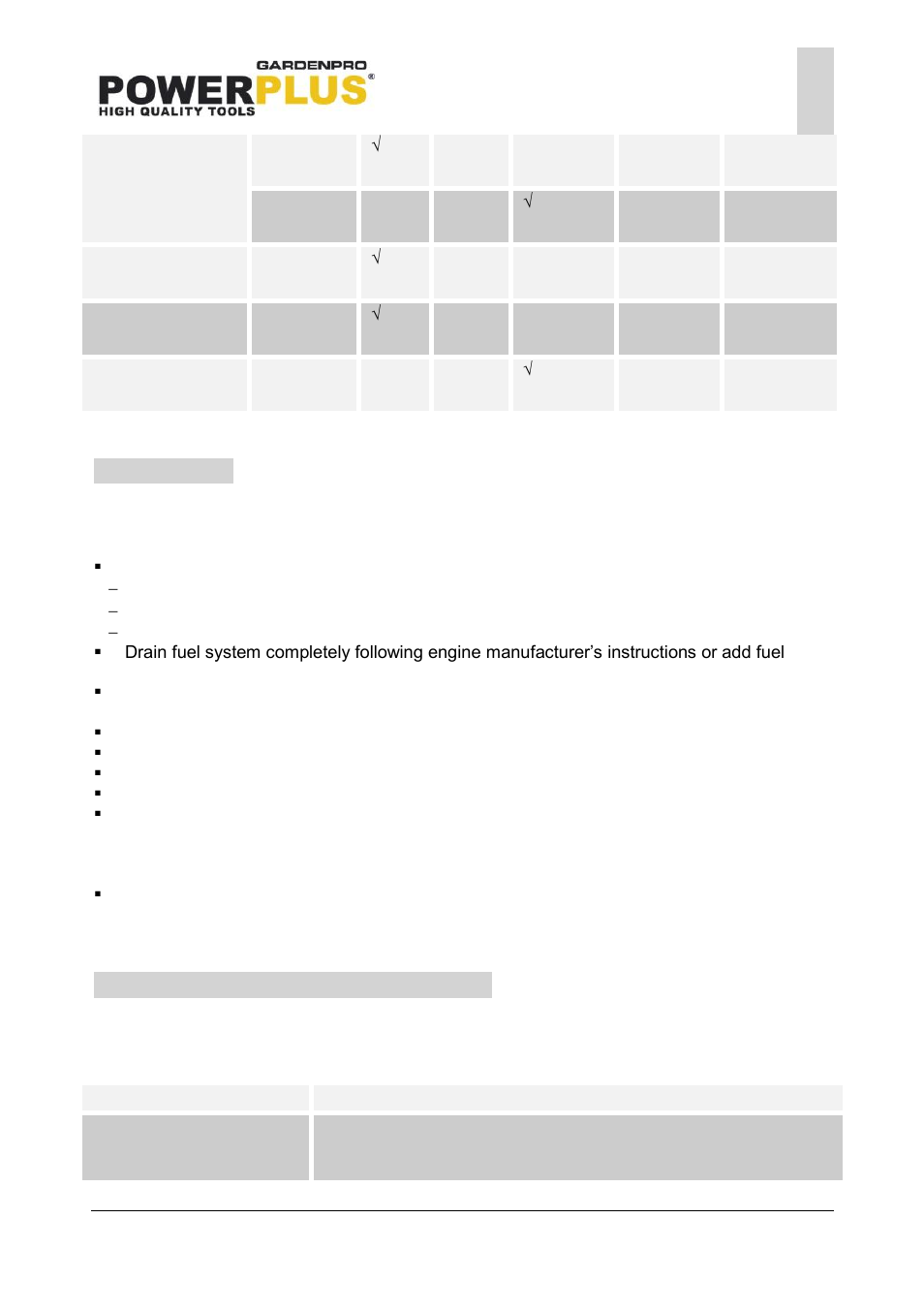 Storage, Prepare for storage, Troubleshooting and repair | Powxg7205, 11 storage, 12 troubleshooting and repair | Powerplus POWXG7205 CULTIVATOR 196CC EN User Manual | Page 13 / 17
