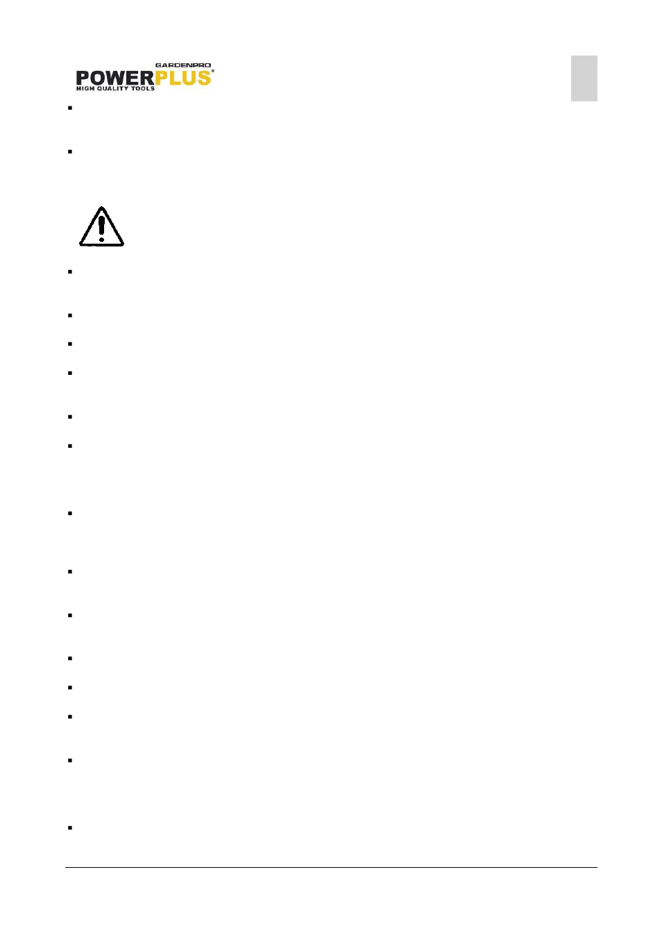 Electrical safety, Personal safety, Power tool use and care | Powxg7512 | Powerplus POWXG7512 LAWN SCARIFIER / AERATOR 1300W EN User Manual | Page 5 / 13