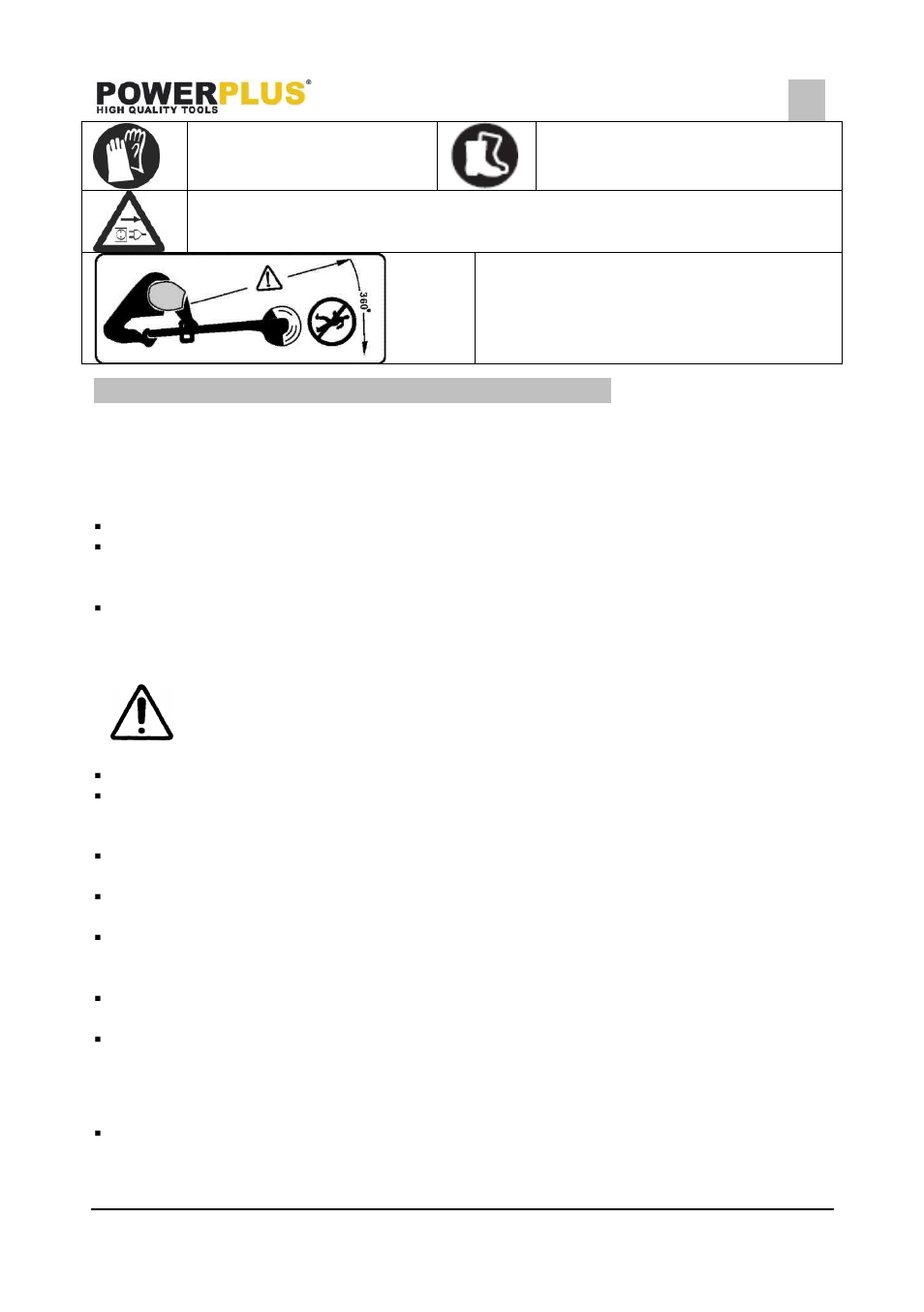 General power tool safety warnings, Working area, Electrical safety | Personal safety, Powxg8010li, 5 general power tool safety warnings | Powerplus POWXG8010LI GRASS TRIMMER 18V LI-ION ONE FITS ALL EN User Manual | Page 4 / 12