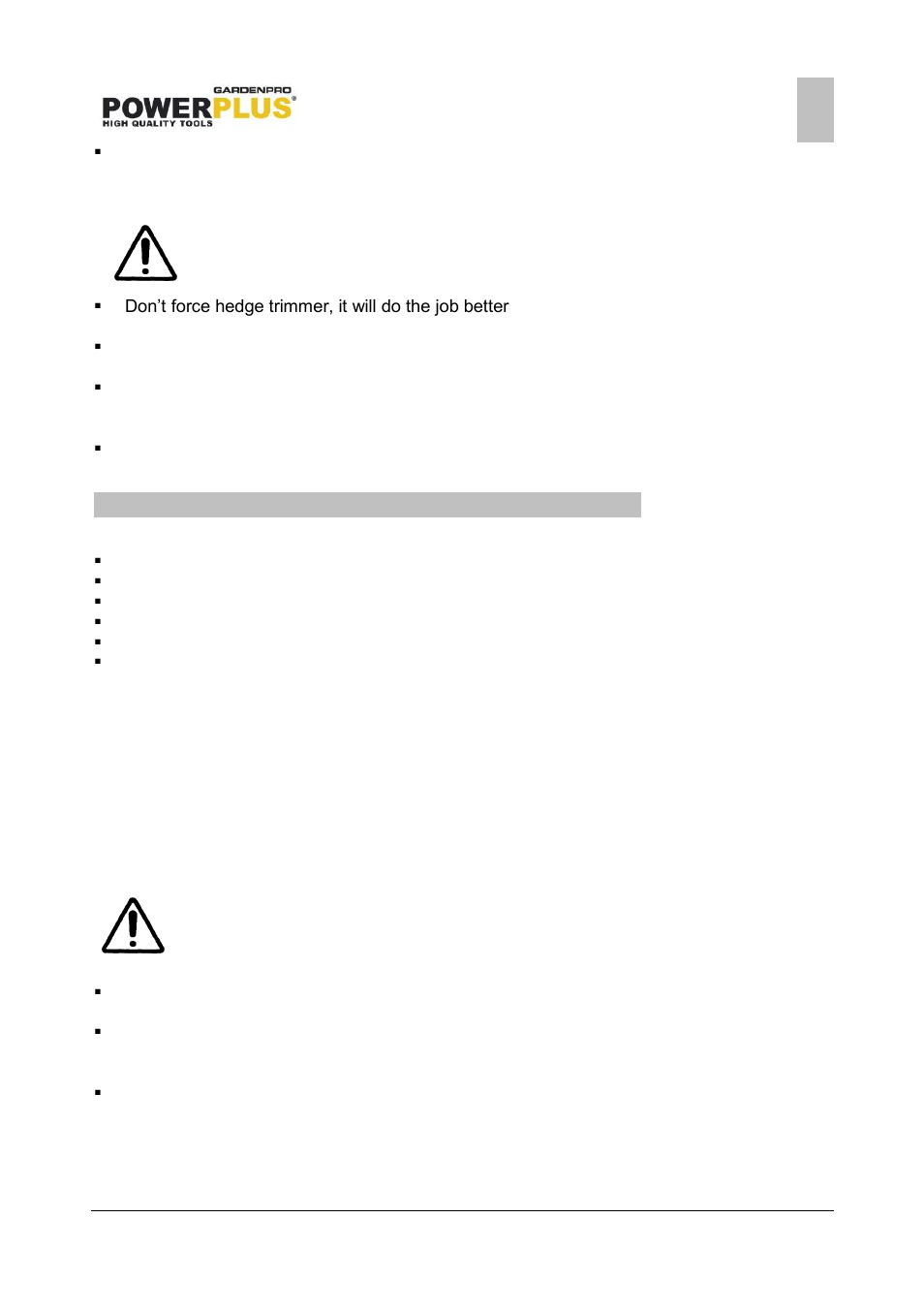 Before using the tool for the first time, Advantage of li-ion batteries, Charging procedure | Powerplus POWXG8020LI HEDGE TRIMMER 18V LI-ION ONE FITS ALL EN User Manual | Page 6 / 10