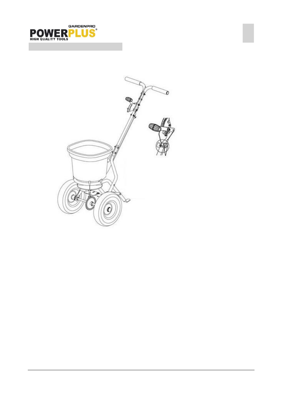 Adjustments (fig. 10) | Powerplus POWXG8250 SPREADER 23KG EN User Manual | Page 4 / 5