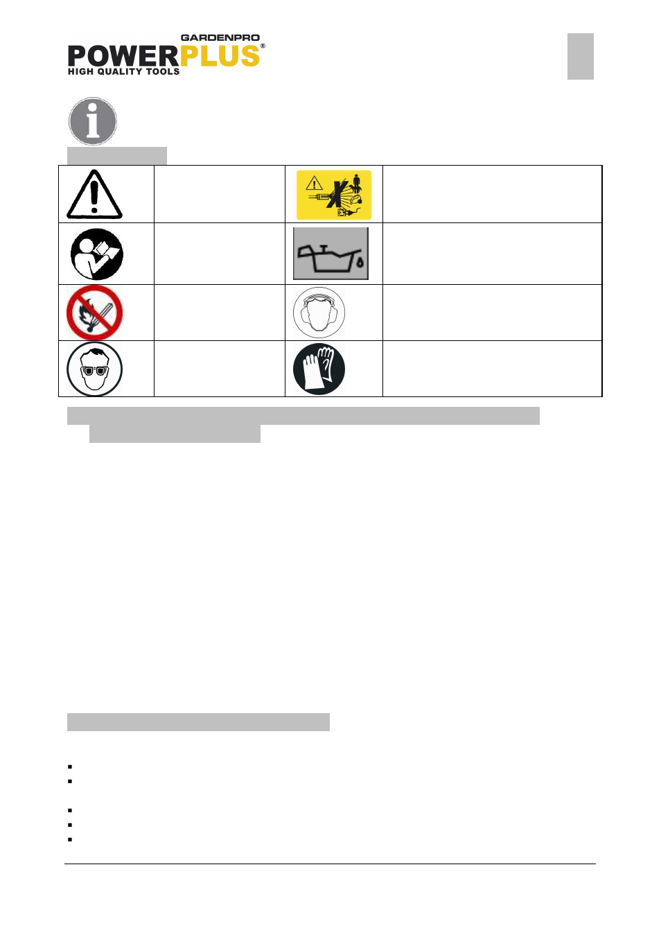 Powerplus POWXG9006 HIGH PRESSURE CLEANER 163CC EN User Manual | Page 4 / 16