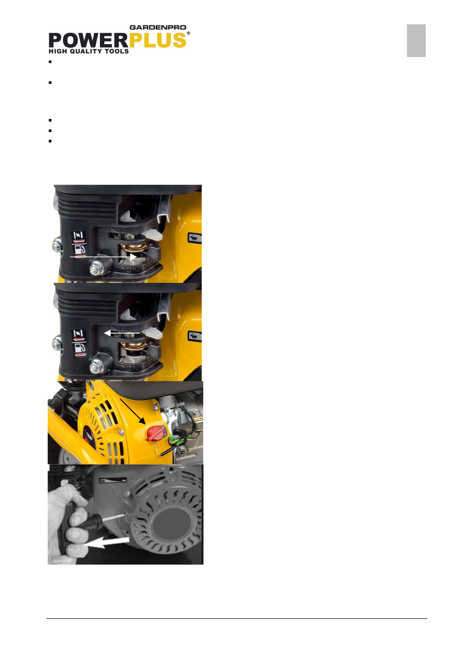 Powerplus POWXG9007 HIGH PRESSURE CLEANER 196CC EN User Manual | Page 12 / 18