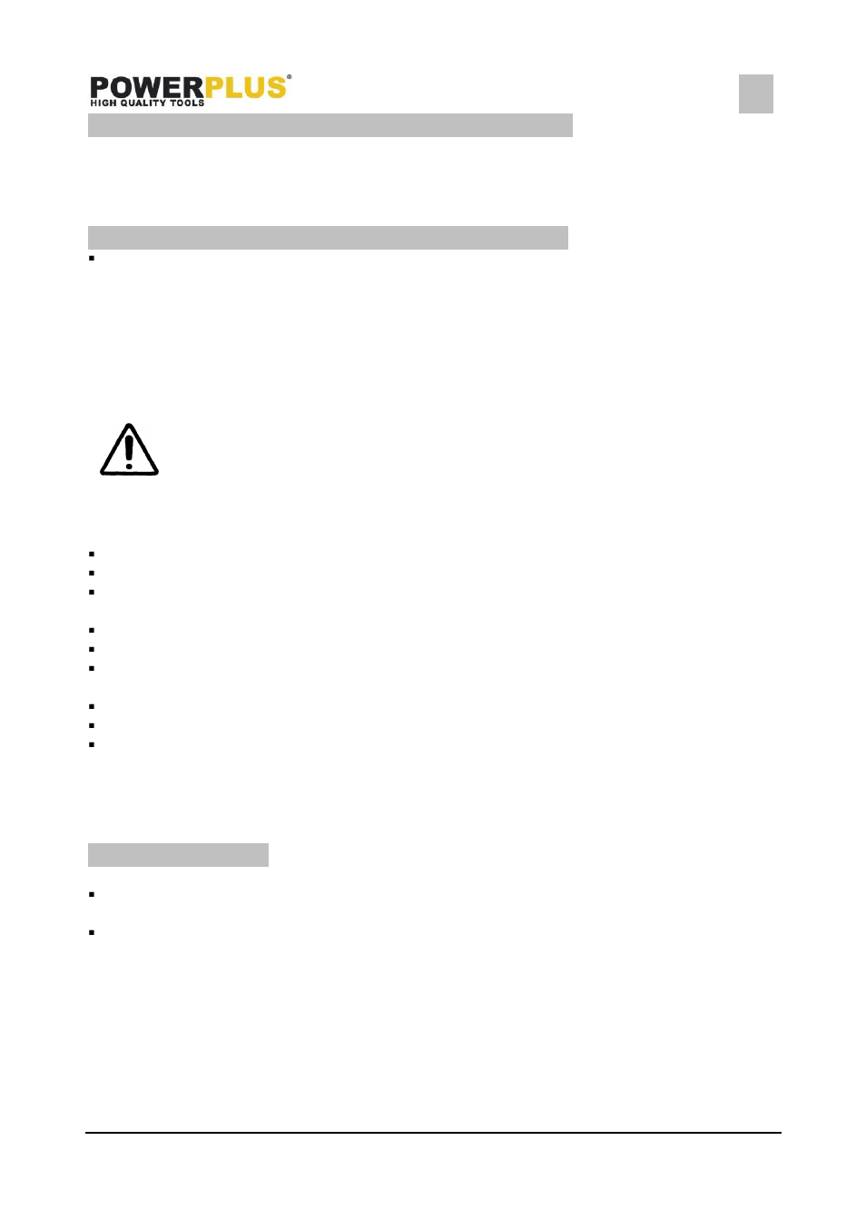 General power tool safety warnings, Before start-up, note the following, Installation | Powerplus POWXG9404 SUBMERSIBLE PUMP 550W EN User Manual | Page 3 / 7