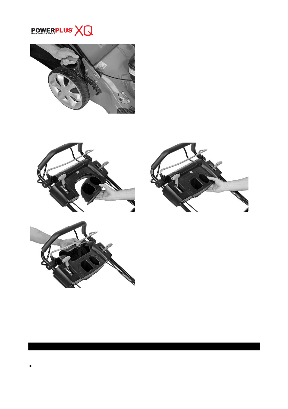Height of cut, Toolbox, 4 in 1 | Powerplus POWXQG7556 LAWNMOWER 190CC 560MM EN User Manual | Page 8 / 19