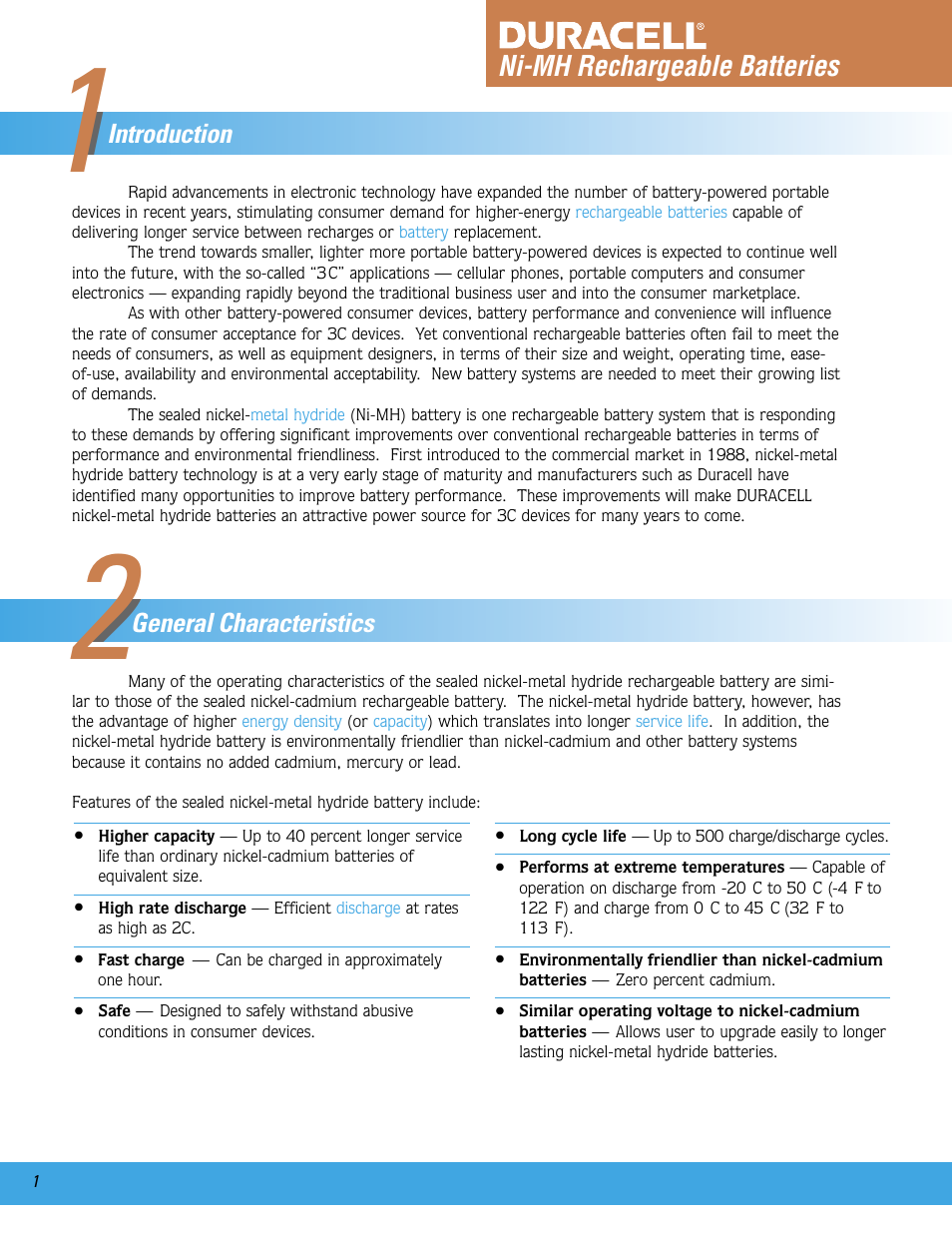 Duracell Ni-MH User Manual | Page 2 / 23