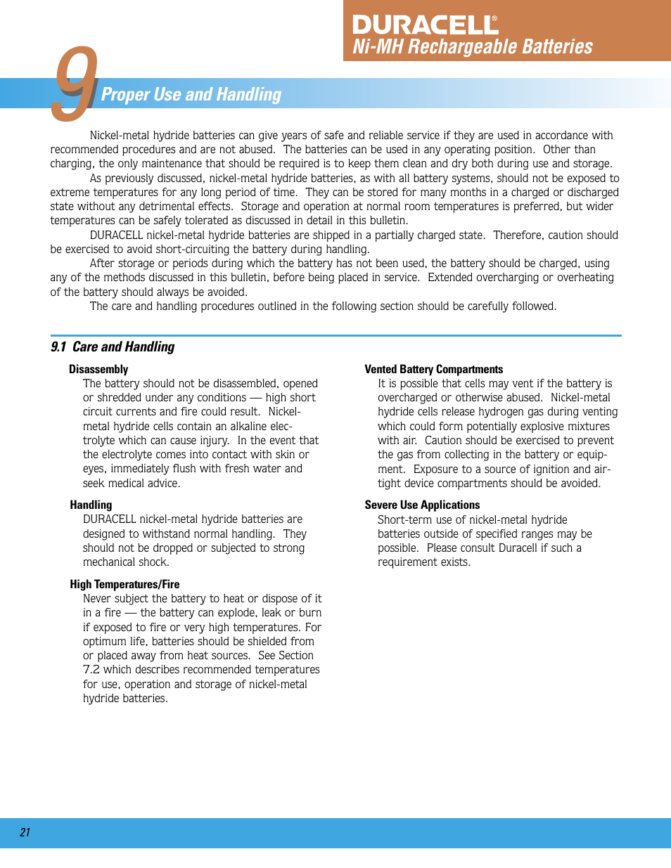 Duracell Ni-MH User Manual | Page 22 / 23