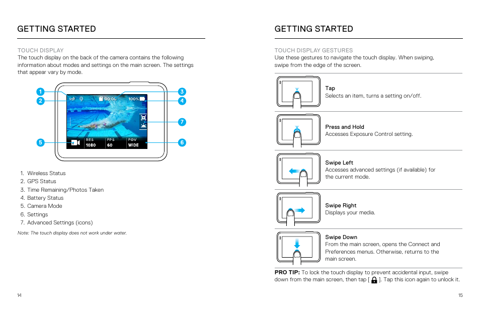 Getting started | GoPro Hero 5 Black User Manual | Page 8 / 47
