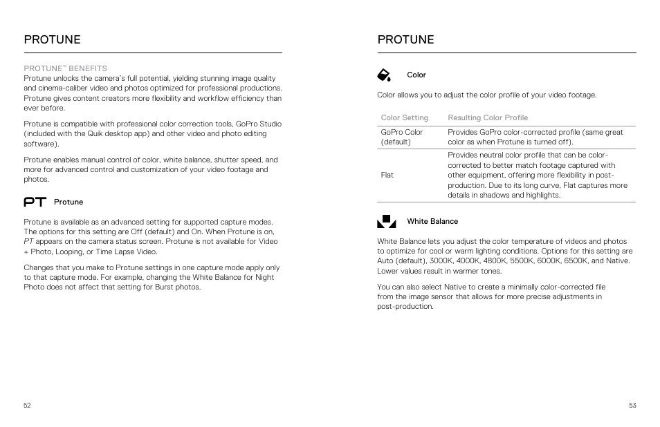 Protune | GoPro Hero 5 Session User Manual | Page 27 / 38