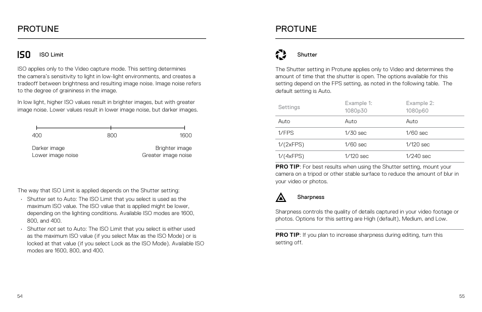 Protune | GoPro Hero 5 Session User Manual | Page 28 / 38