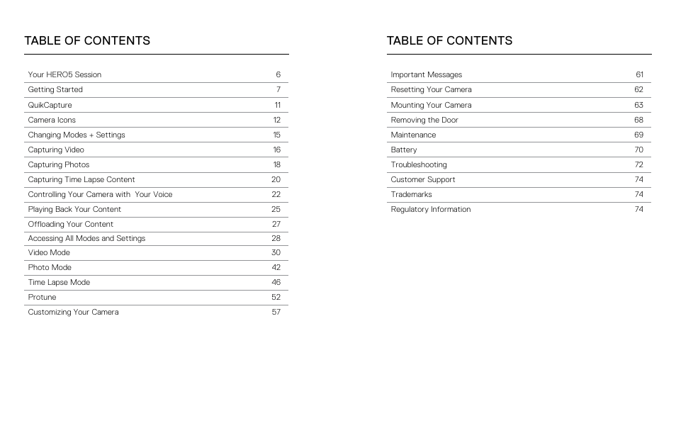 GoPro Hero 5 Session User Manual | Page 3 / 38