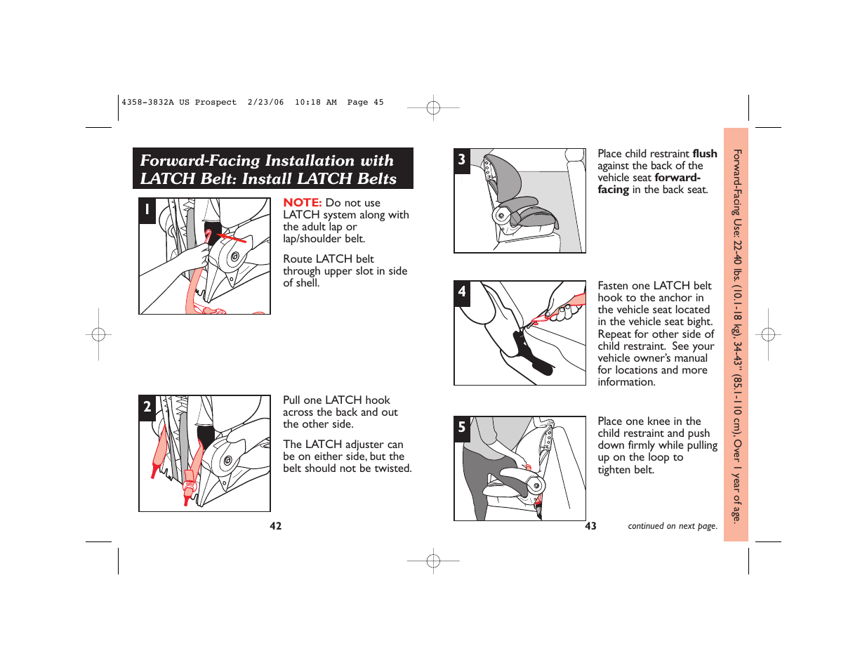 Dorel Juvenile Group 4358-3832A User Manual | Page 23 / 38
