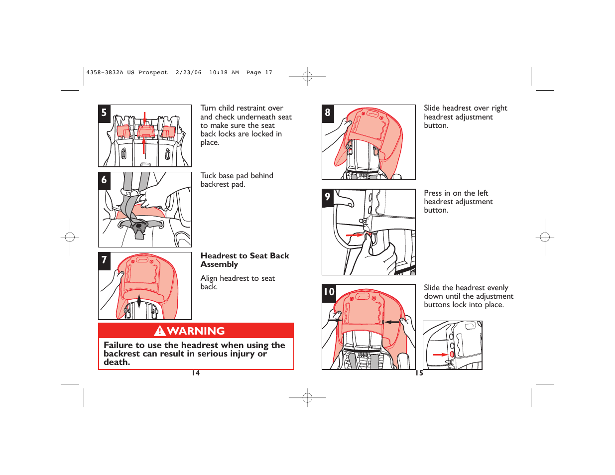 Dorel Juvenile Group 4358-3832A User Manual | Page 9 / 38