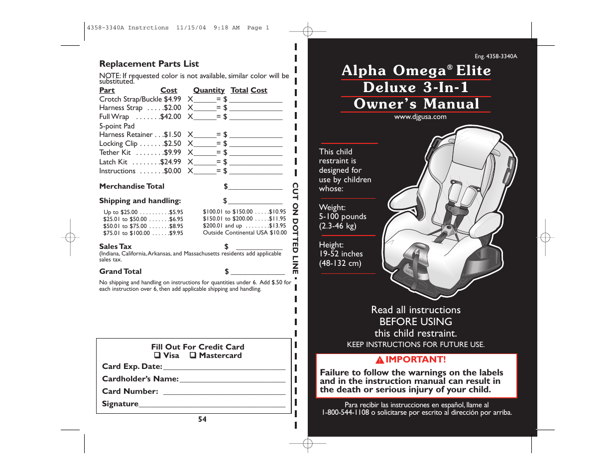 Safety 1st Alpha Omega Elite User Manual | 28 pages