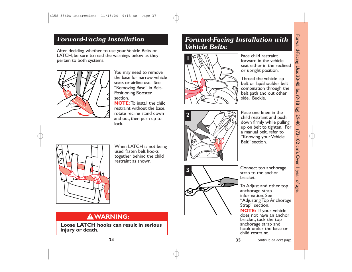 Safety 1st Alpha Omega Elite User Manual | Page 19 / 28