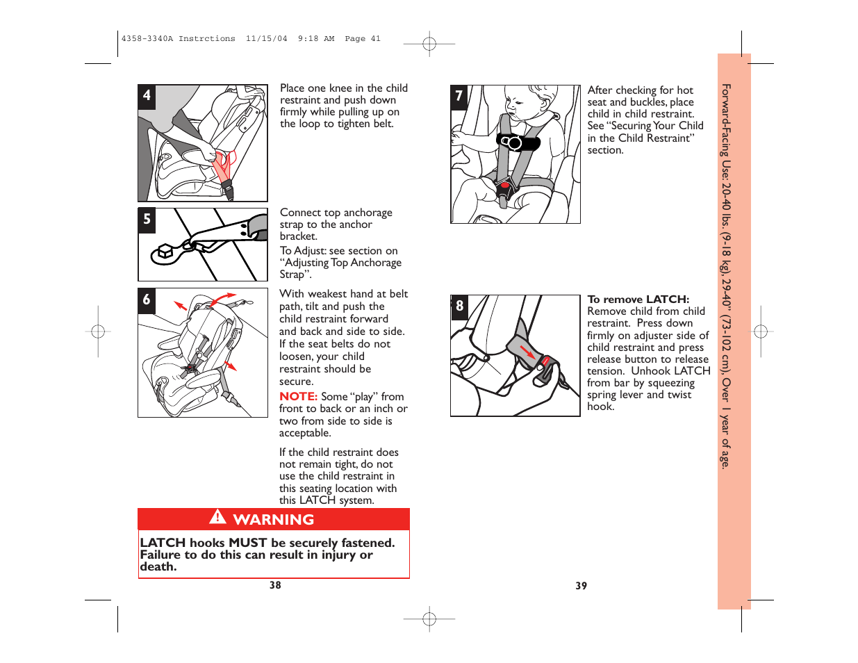 Safety 1st Alpha Omega Elite User Manual | Page 21 / 28