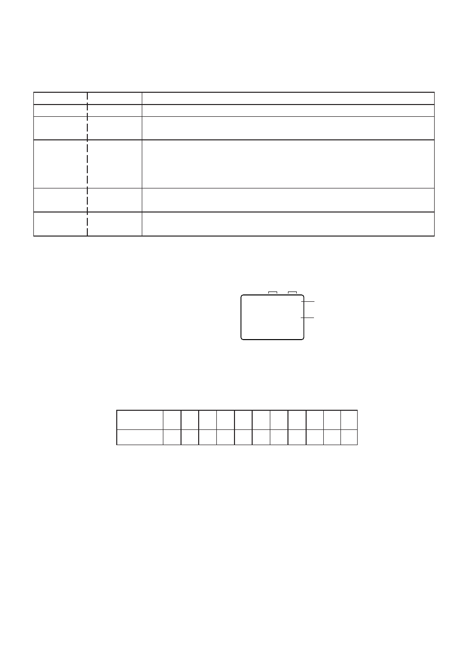 Service mode list, Confirmation of using hours | Durabrand Color Television Receiver DBTV2500 User Manual | Page 12 / 31