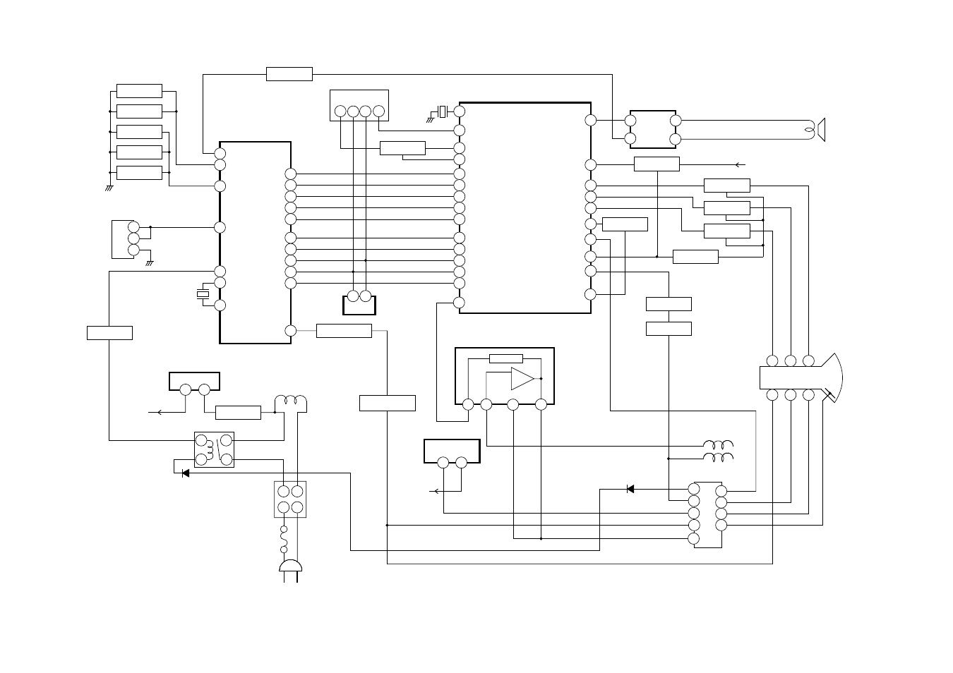 Block diagram | Durabrand Color Television Receiver DBTV2500 User Manual | Page 17 / 31