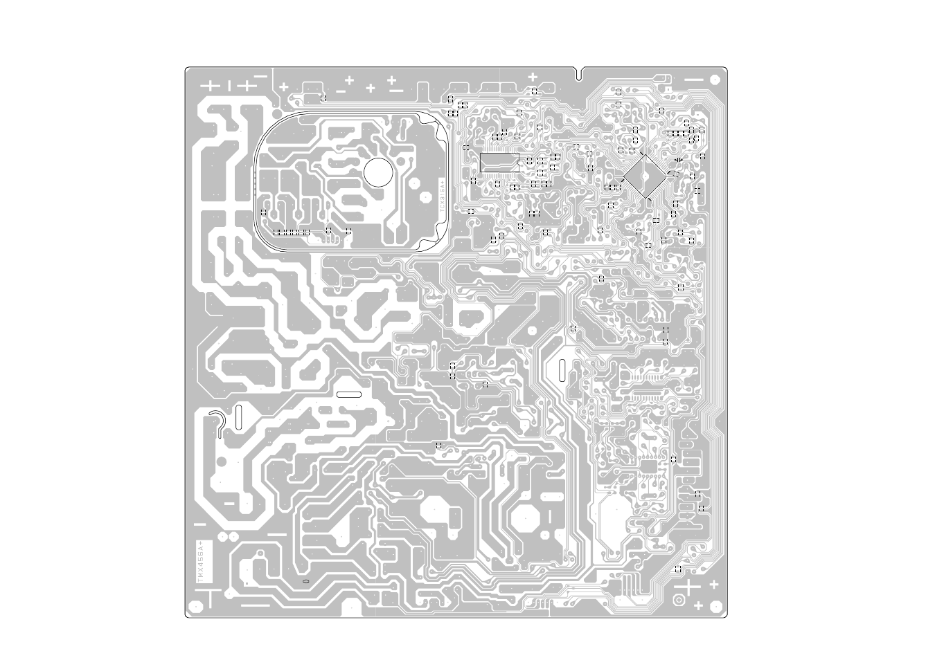 Solder side, F-3 f-4 | Durabrand Color Television Receiver DBTV2500 User Manual | Page 19 / 31