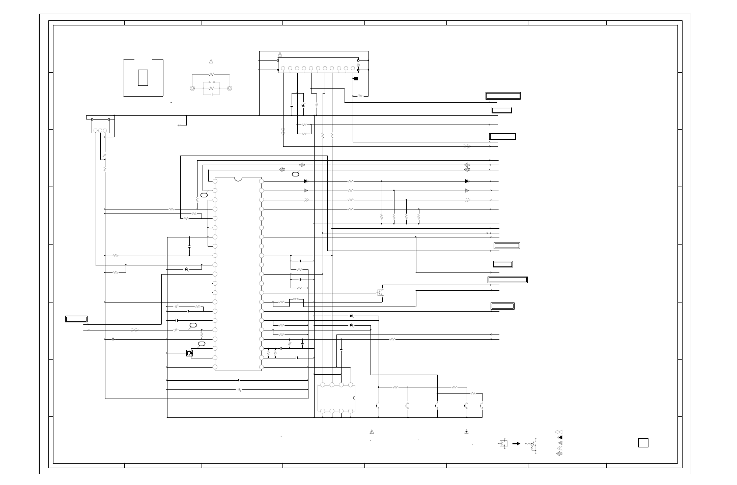 Micon/tuner schematic diagram, Main pcb), G-2 g-1 | Durabrand Color Television Receiver DBTV2500 User Manual | Page 20 / 31