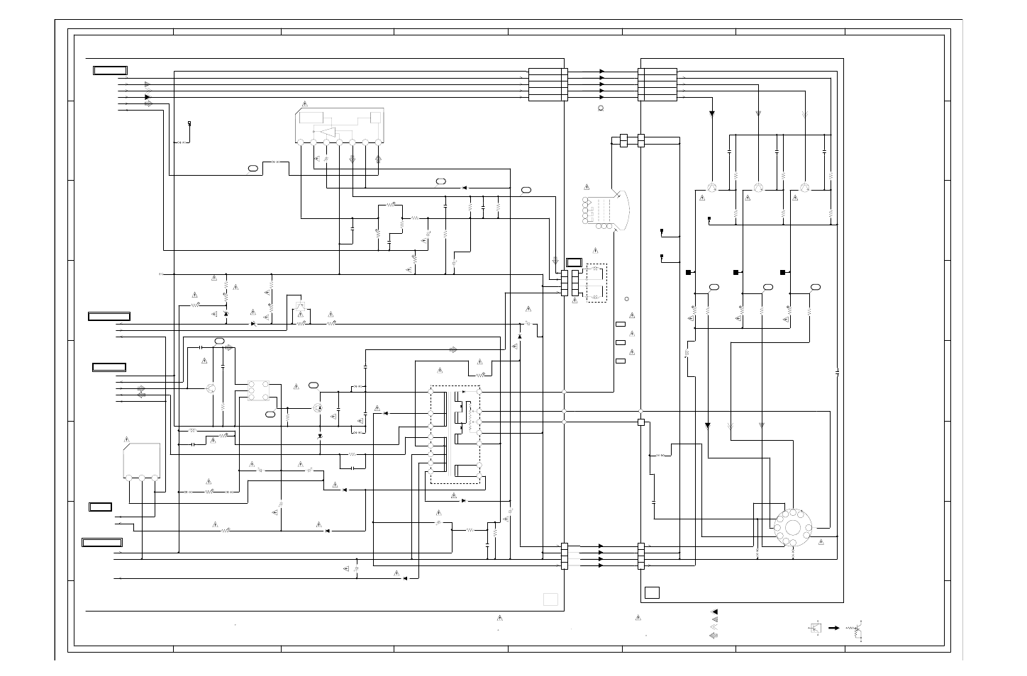 Deflection/crt schematic diagram, Main pcb), G-6 g-5 | R.signal g.signal b.signal deflection signal | Durabrand Color Television Receiver DBTV2500 User Manual | Page 22 / 31