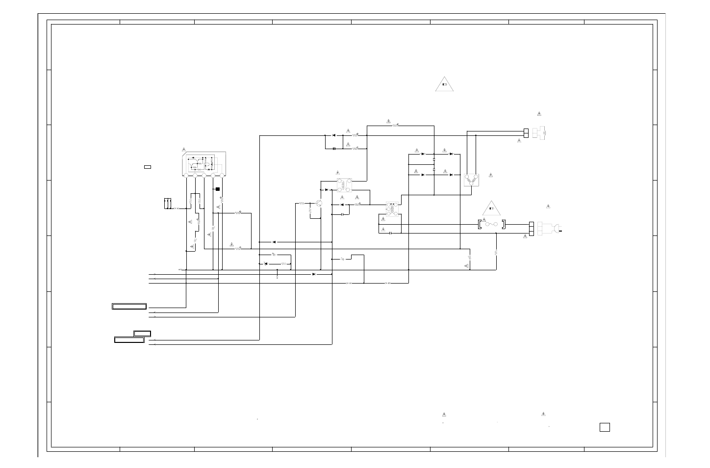 Power schematic diagram, Main pcb), G-8 g-7 | Durabrand Color Television Receiver DBTV2500 User Manual | Page 23 / 31