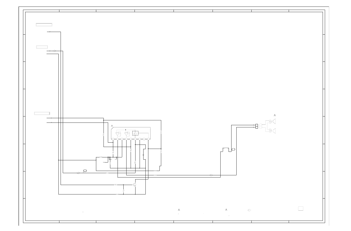 Sound schematic diagram, Main pcb), G-10 g-9 | Audio signal | Durabrand Color Television Receiver DBTV2500 User Manual | Page 24 / 31