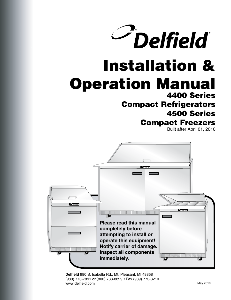 Delfield UCD4460N User Manual | 20 pages